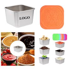 304 Stainless Steel 6 oz Sauce Cup With Silicone Lid