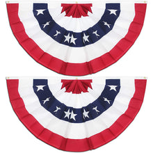 Us Fan-Shaped Bunting Flag