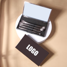 The Makeup Brush Set With Mirror & Cleaning Sponge