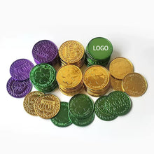 Shamrock Shaped Metal Coin For St. Patrick's Day Party Gift