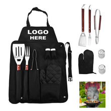 7 Pcs Apron BBQ Tool Set