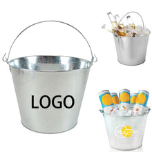 5-Quart Galvanized Pail Beer Ice Bucket With Handle