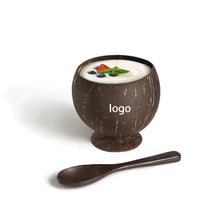 Coconut Goble Shell Cup With Spoon For Beach Party