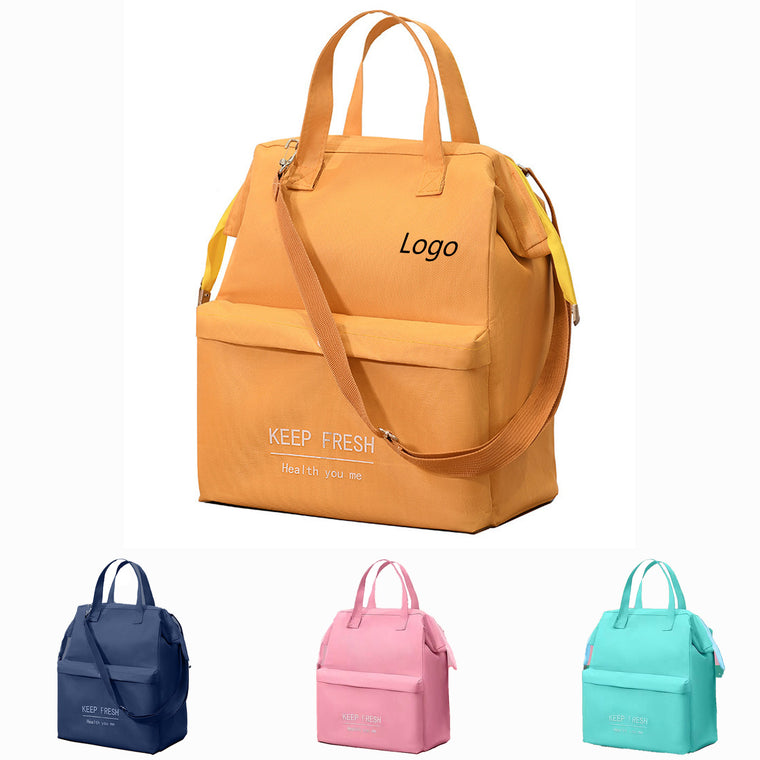 Oxford Lunch Tote Bag With Shoulder Strap