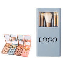 Travel Size Makeup Brushes Set With Case And Mirror