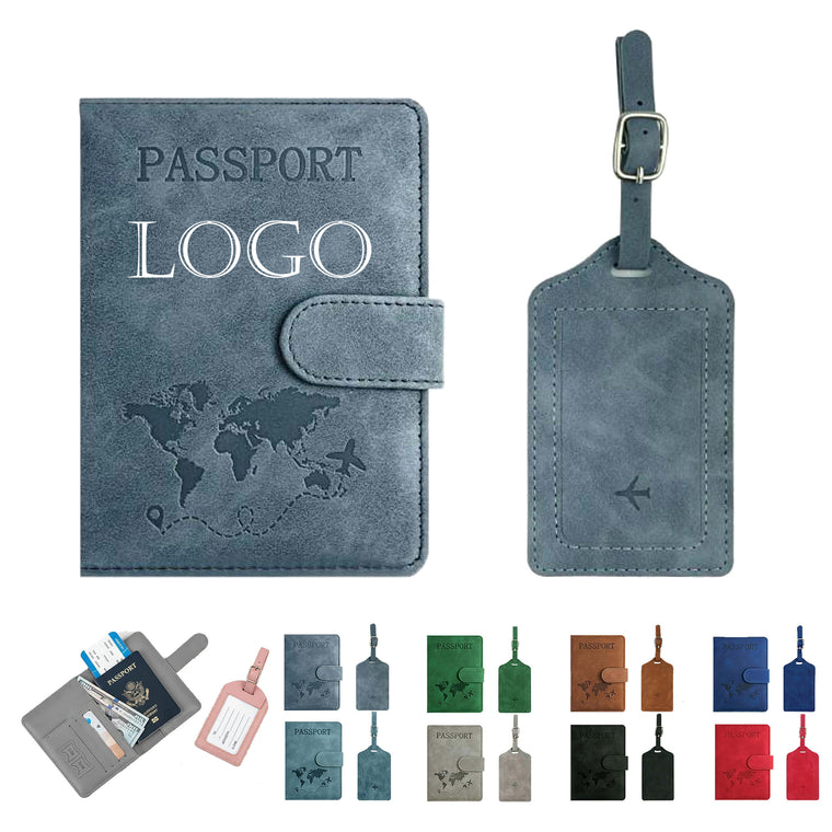 RFID Blocking Passport Holder And Luggage Tag Set