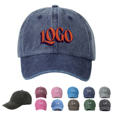 Embroidered Washed Baseball Cap