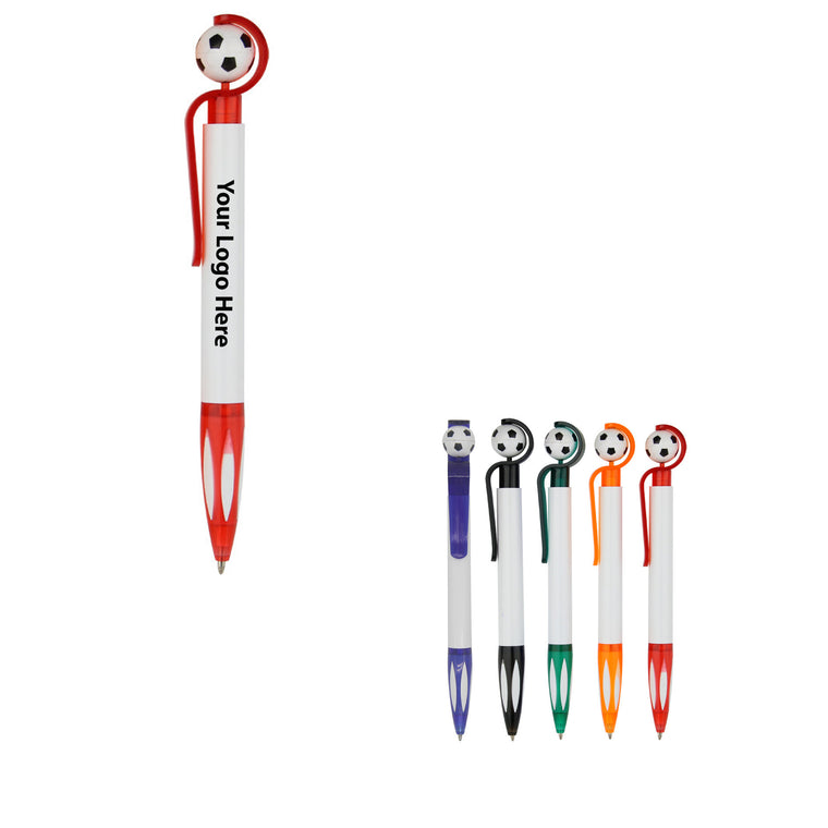Retractable Soccer Ballpoint Pens