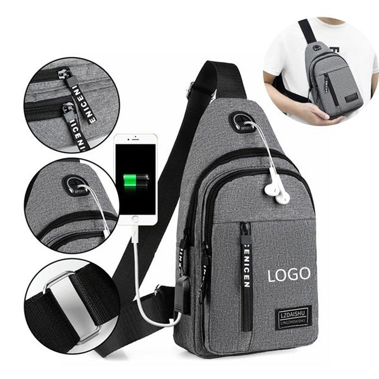 Unisex Sling Bag Chest Shoulder Backpack