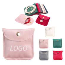 Velvet Snap Closure Jewelry Bag(3.15×3.15in)