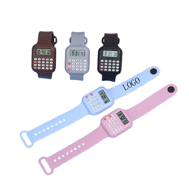 2 In 1 Portable Calculator Watch Unisex Digital Wristwatch