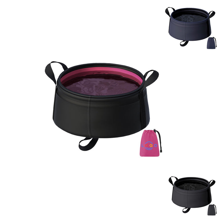 Collapsible Portable Wash Basin With Storage Case