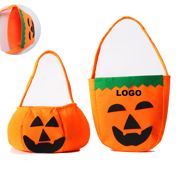 Pumpkin-Shaped Halloween Candy Bag
