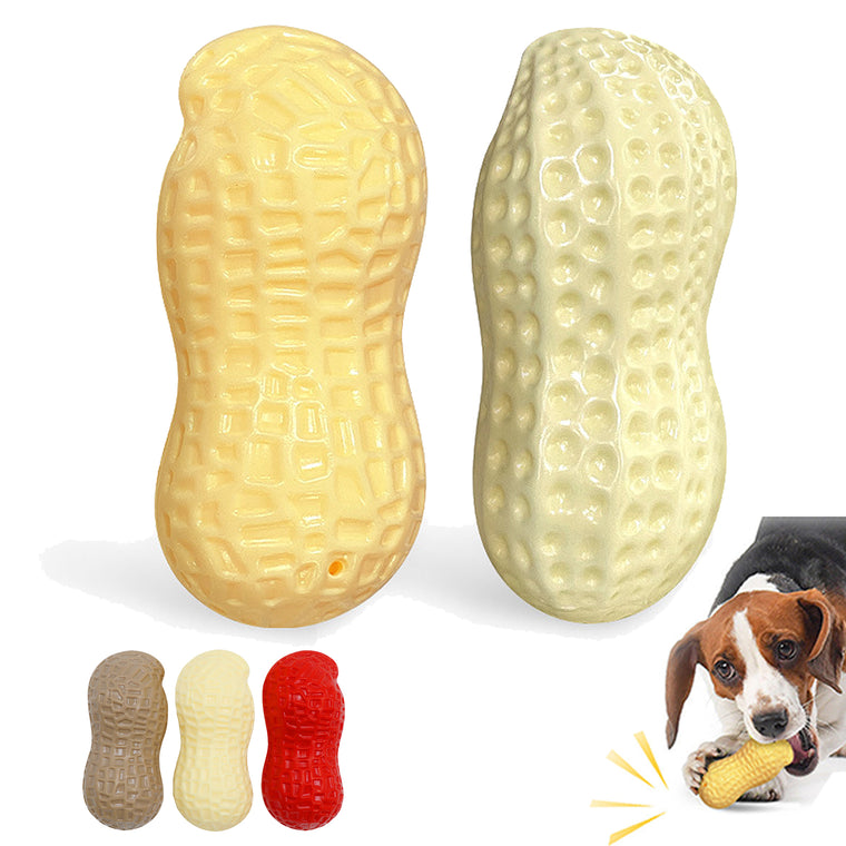 Squeaky Peanut Shape Dog Toy