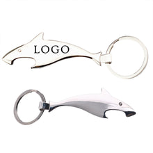 Shark Metal Bottle Opener Keychain