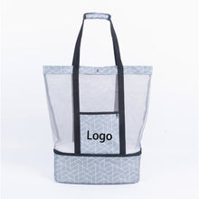 2-in-1 Outdoor Tourism Net Picnic Bag w/Insulation Cooler