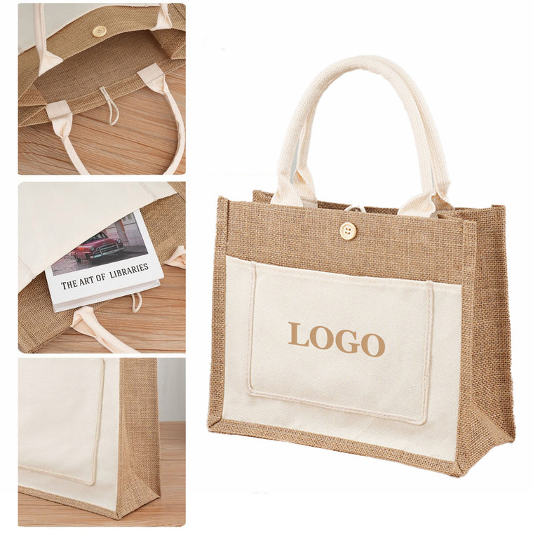 Reusable Jute Tote Bag