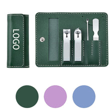 4PCS Stainless Steel Nail Clipper Set With Leather Case