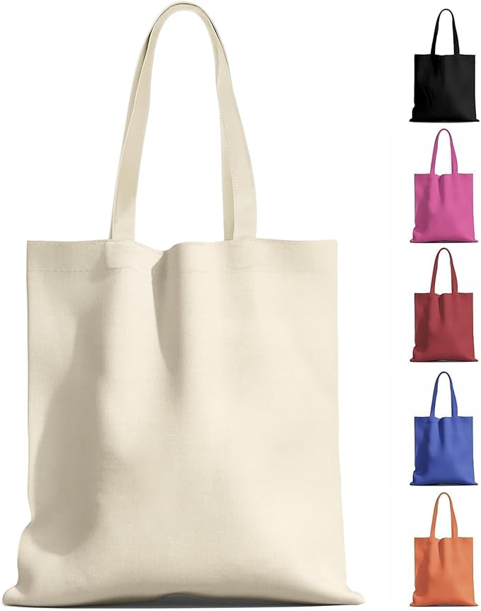 12oz 100% Cotton Full-Color Canvas Tote Bag(16