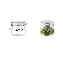 17OZ Glass Seal Airtight Food Storage Containers Honey Jar