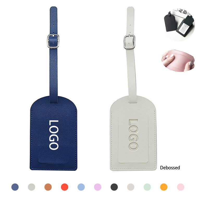 PU Leather Luggage Label Suitcase ID Tag