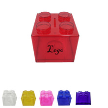 Transparent Block Stack Piggy Bank