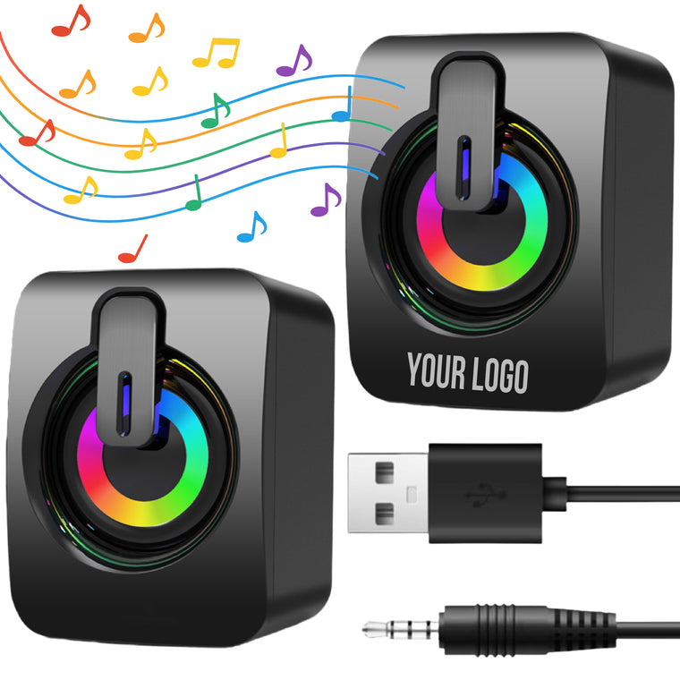 Custom Mini Wired Light Up PC Speaker