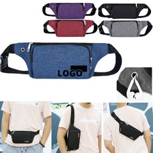 Waterproof Oxford Waist Bag: Side Headphone Port & Durable
