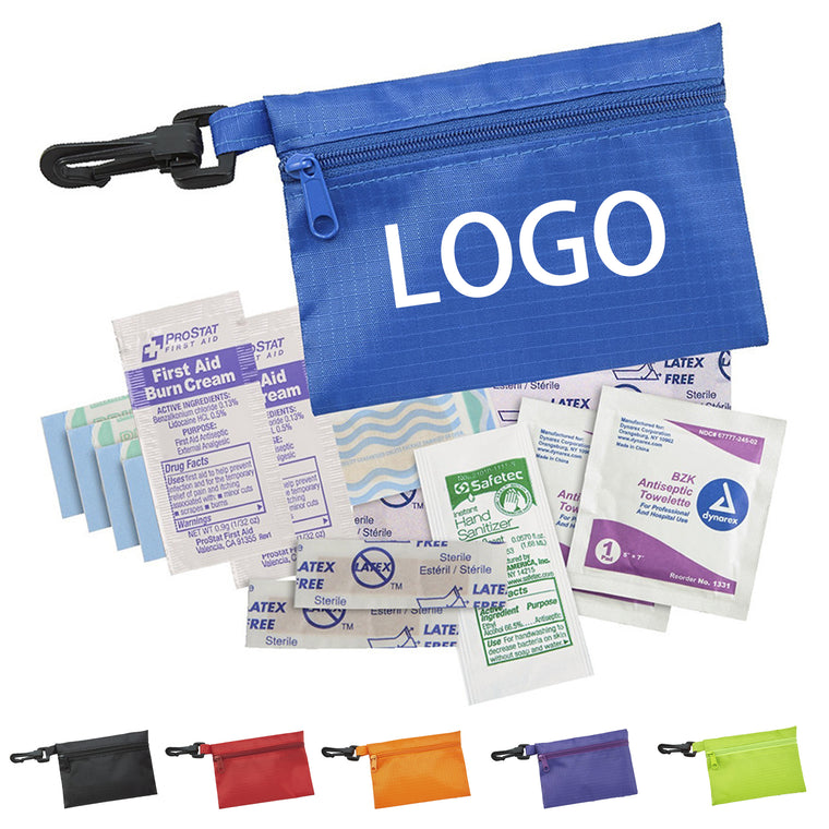 First Aid Kit with Zipper Pouch