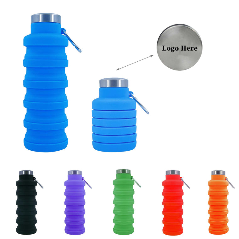 18Oz Silicone Collapsible Water Bottles