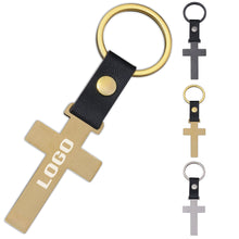 Custom Cross Metal Keychain