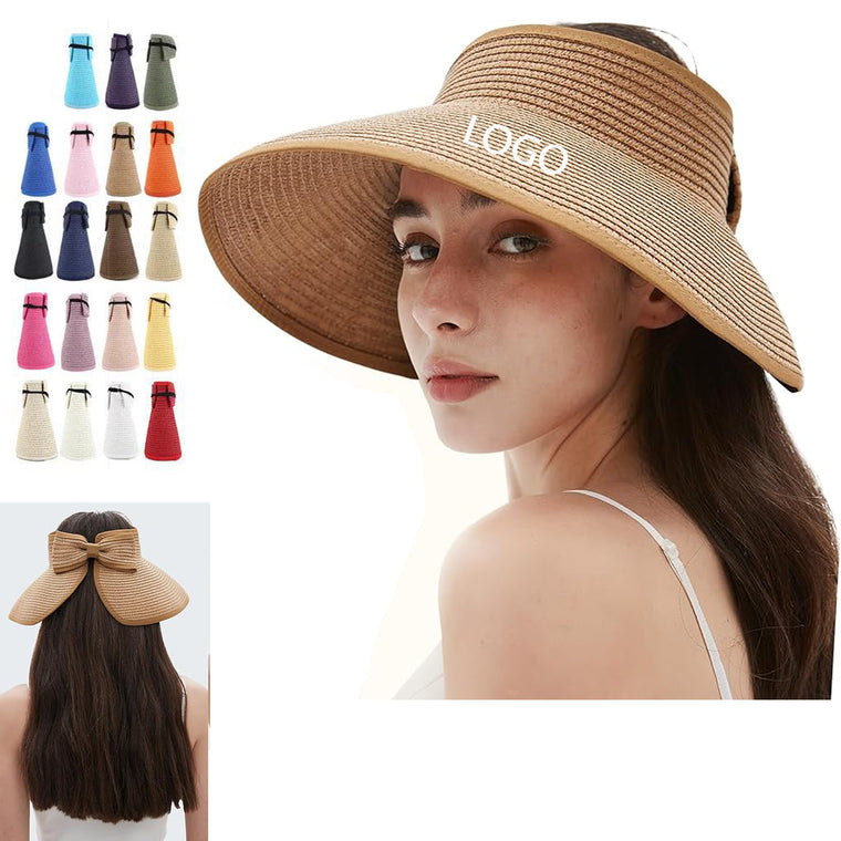 Sun Visors Foldable Straw Hats
