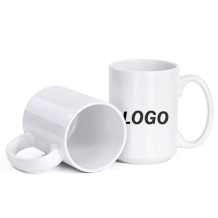 15Oz Sublimation White Coffee Mugs