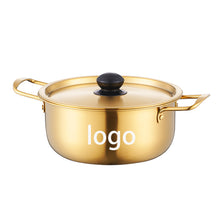 Korean Ramen Cooking Pot with Lid and Double Handle