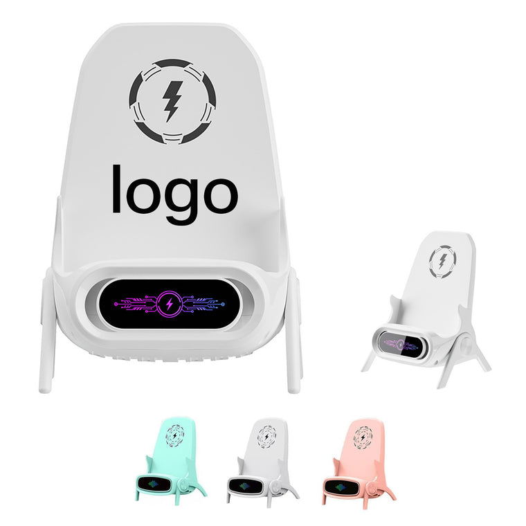 15W Mini Chair Wireless Fast Charger With Speaker Function