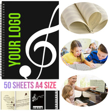 Custom Music Notebook 50 Sheets A4 Size
