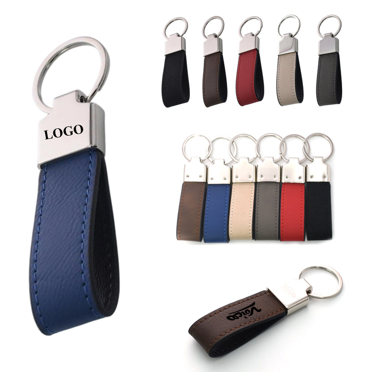 Zinc Alloy Keychain With Pu Strap