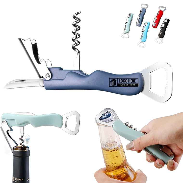 Multifunctional Corkscrew Wine Opener Moq 50 Pcs