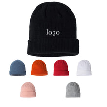 Customizable Cozy Ribbed Knit Cap