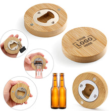 Bamboo Magnet Beer Bottle Opener