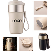 16.9 Oz Dual-Lid Car Thermos With Lanyard – Insulated & Leak-Proof