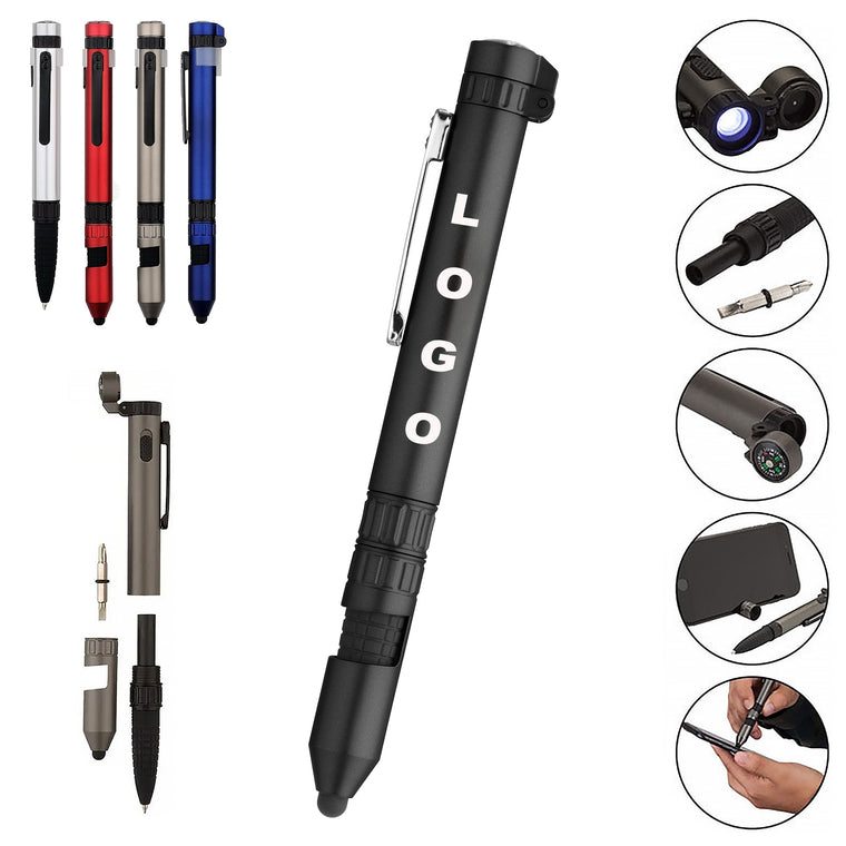 Field Tool Lamp Compass Multifunctional Ballpoint Pen