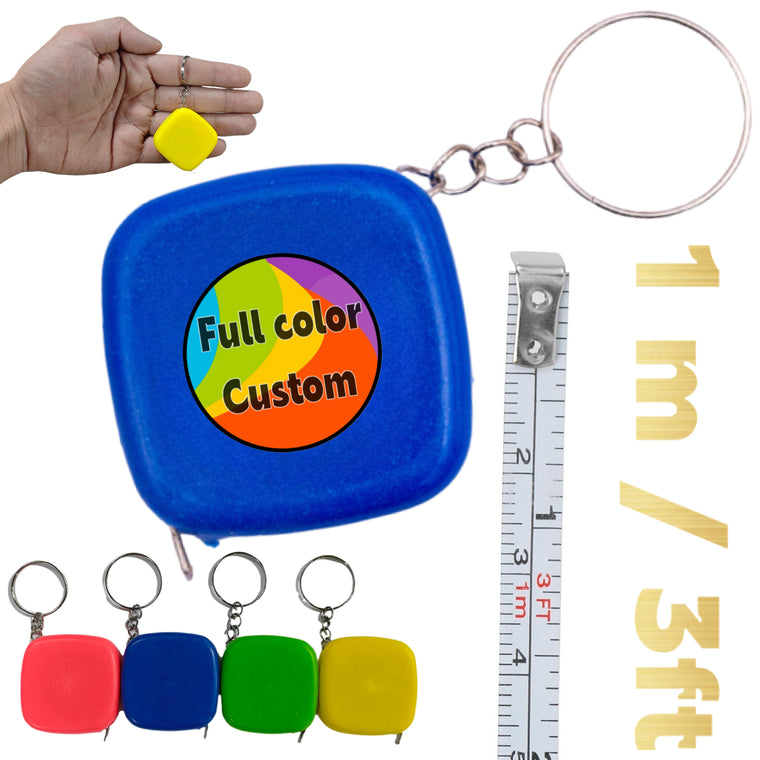 Mini Pocket Tape Measure Keychain 1M/3Ft