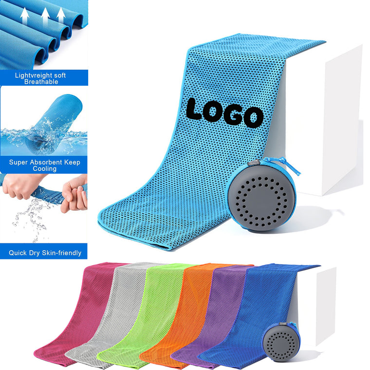 Cold Sensing Fitness Quick-Drying Towel With EVA Case
