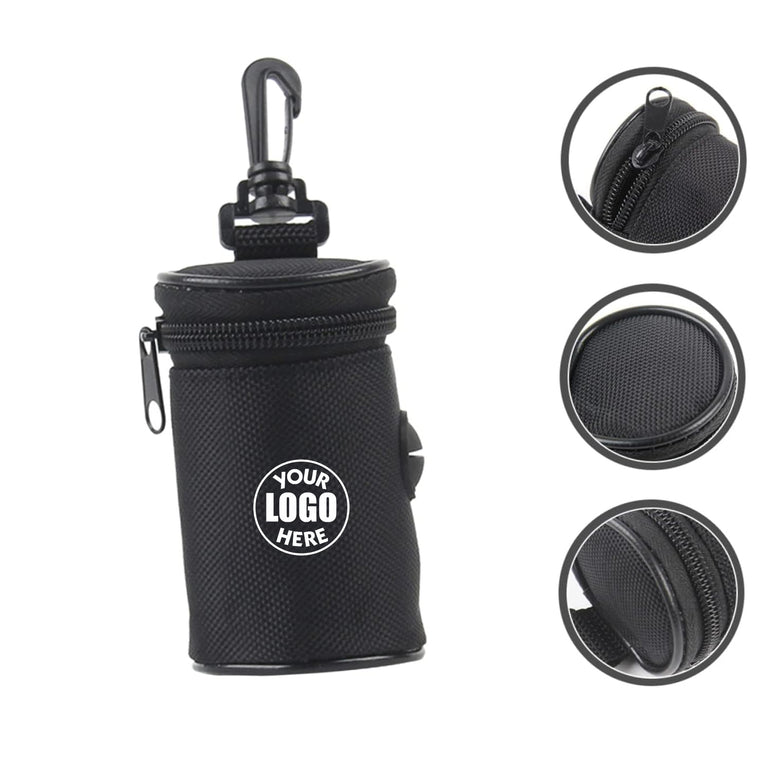 Dog Poop Bag Holder With Carabiner Oxford Cloth Dispenser