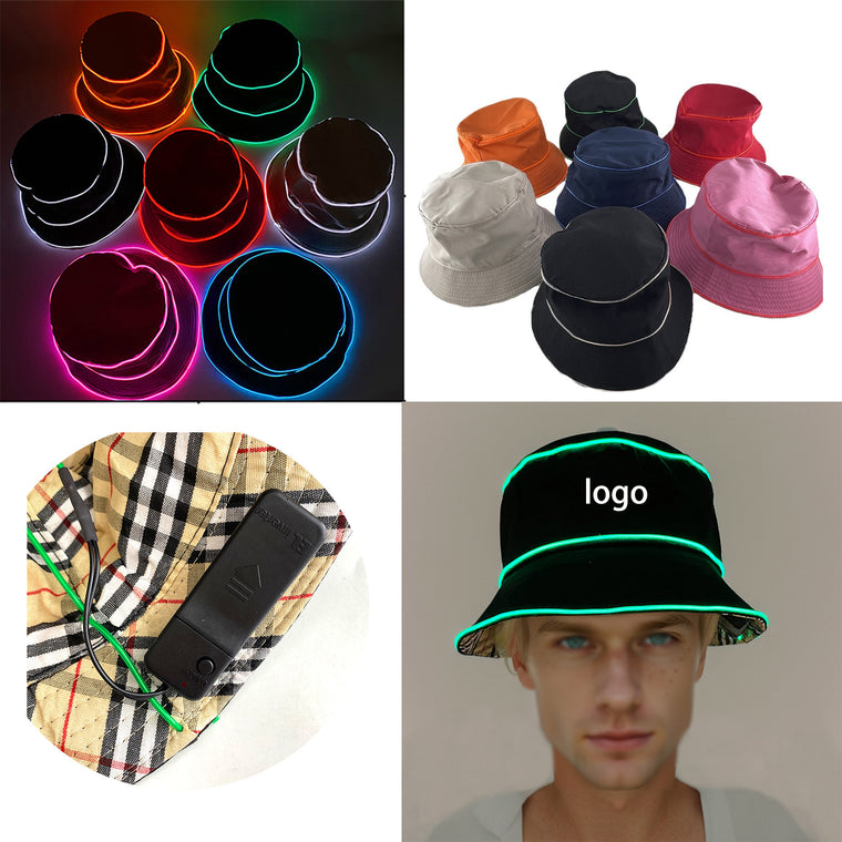 Flashing Light Up Bucket Hat