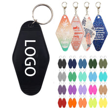 Plastic Rhombus Motel Keychain