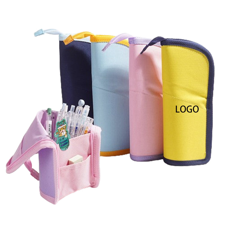 Portable Folding Stationery Box Pencil Case With Zipper
