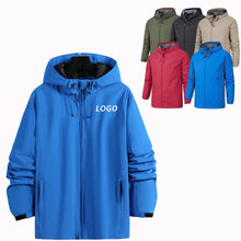 Unisex Outdoor Casual Lightweight Hooded Windbreaker Jacket