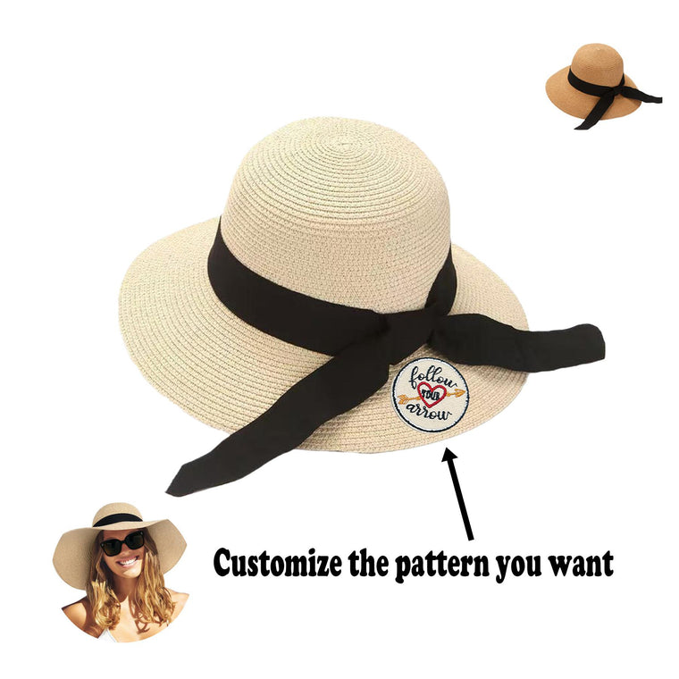 Summer Portable Wide Brim Sunshade Beach Straw Hat